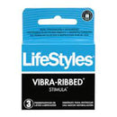 Preservativos Vibra-Ribbed Stimula LifeStyles 3 Unidades