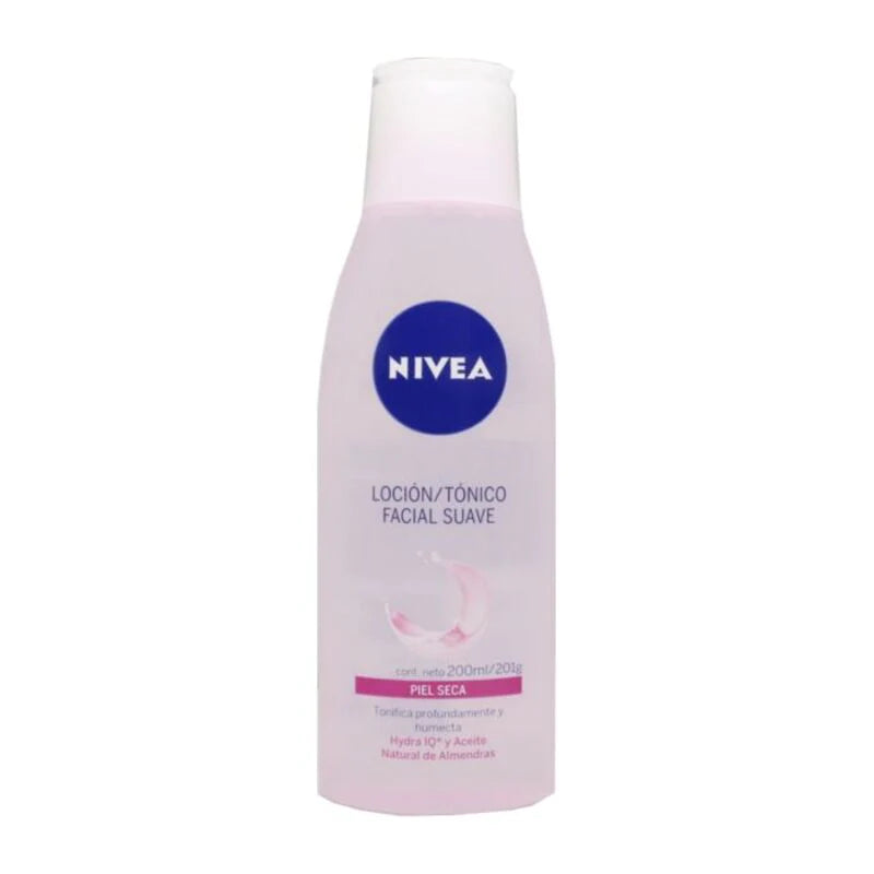 Loción tónico facial suave nivea piel seca 200ml