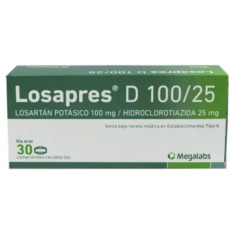 Losapres D 100/25 30 Comprimidos recubiertos