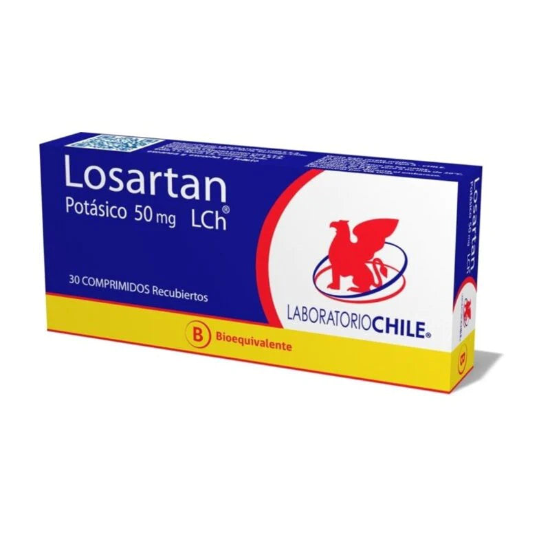 Losartán Potásico 50mg 30 Comprimidos Recubiertos