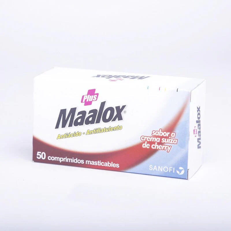 Maalox plus 200mg 50 Comprimidos masticables