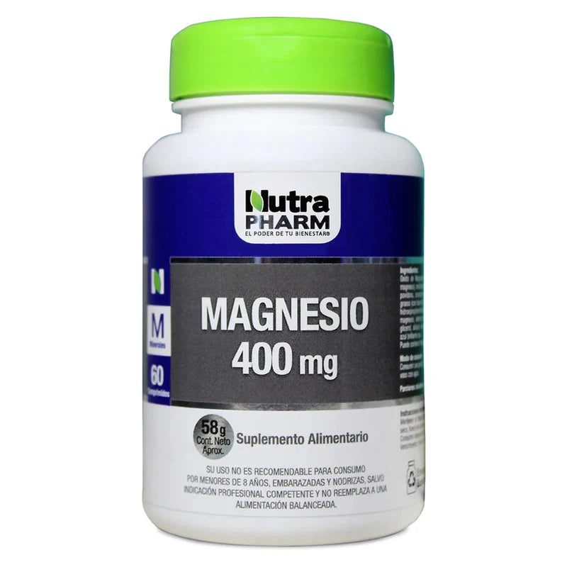 Magnesio 400mg 60 Comprimidos Nutrapharm