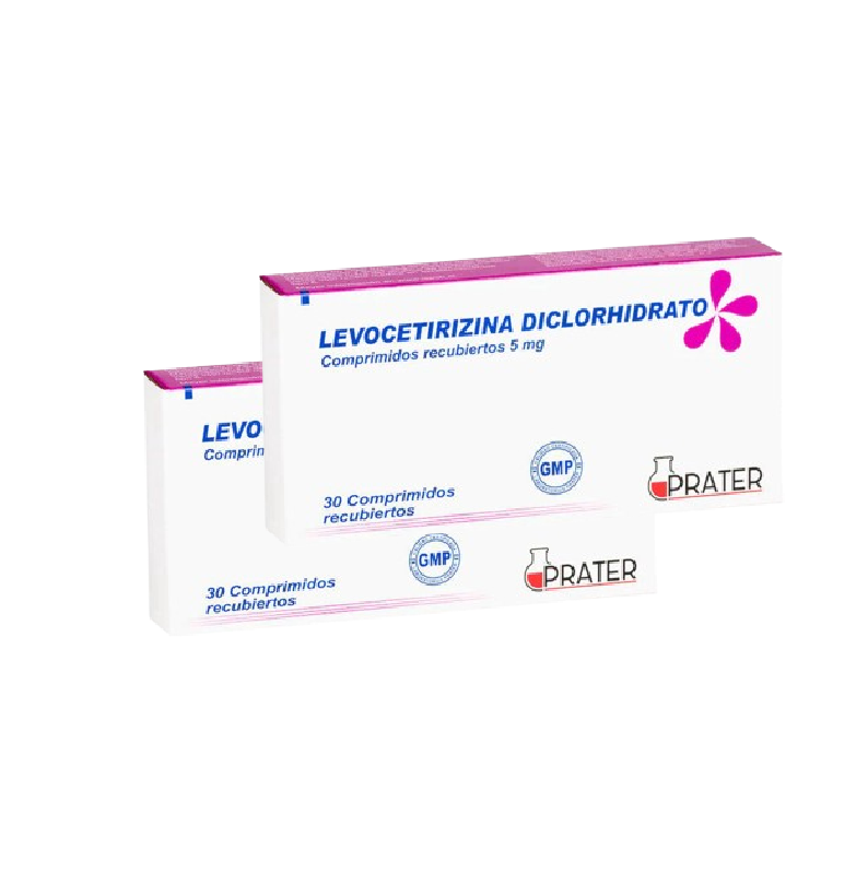 Levocetirizina Diclohidrato 5mg 30 Comprimidos X2