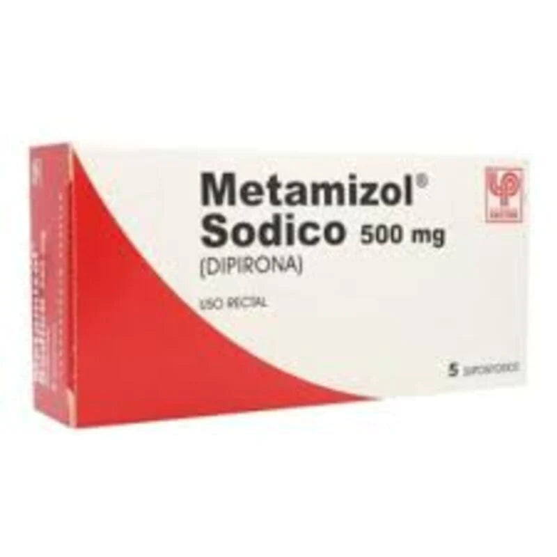 Metamizol Sódico 500mg 5 Supositorios