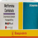 Metformina Clorhidrato 500mg 30 Comprimidos de Liberación Prolongada