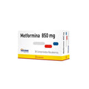 Metformina Clorhidrato 850mg 30 Comprimidos Recubiertos