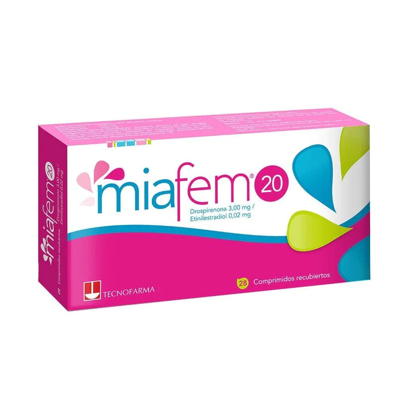 Miafem 20 28 Comprimidos recubiertos
