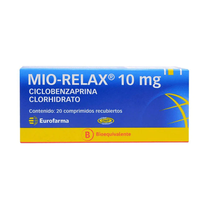 Mio-Relax 10mg 20 Comprimidos
