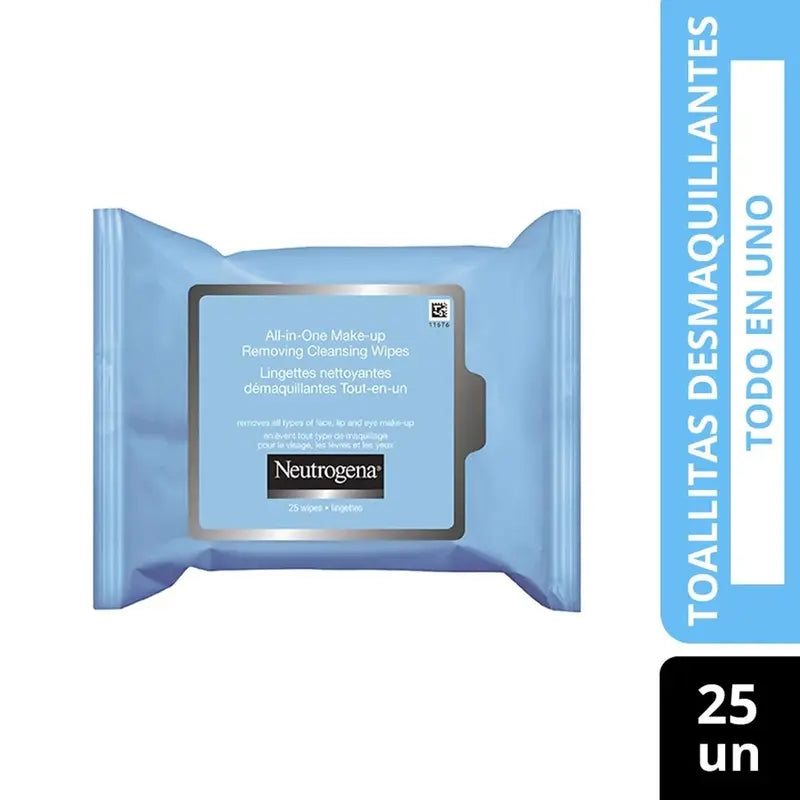 Neutrogena Desmaquillante blue line toallitas x 25