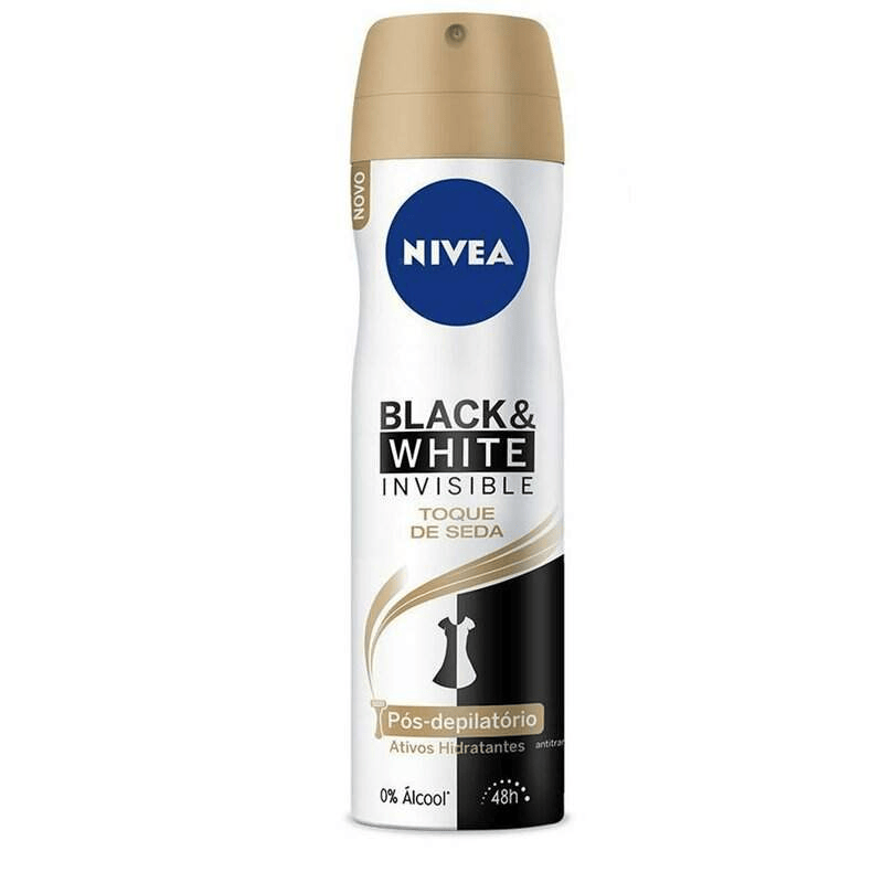 Desodorante black&white toque de seda 150ml