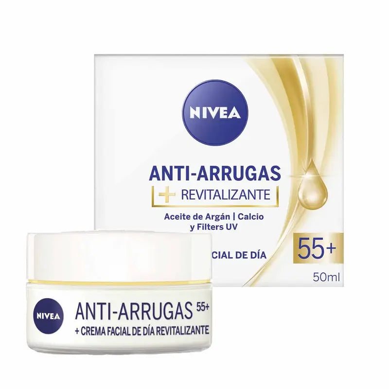 Nivea Crema Facial Antiarrugas Revitalizante 55+ 50ml