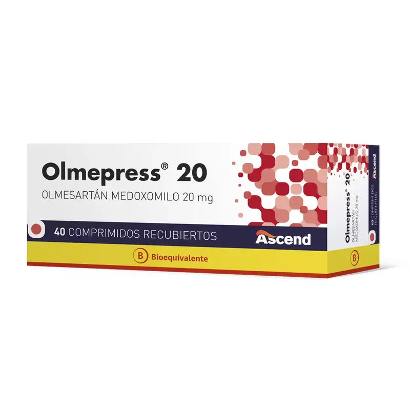 Olmepress 20 mg x 40 Comprimidos Recubiertos