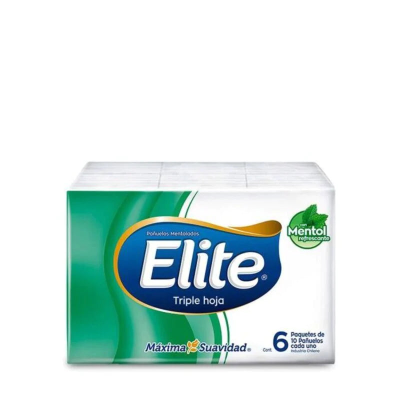 Pañuelo mentolado elite 6 paquetes