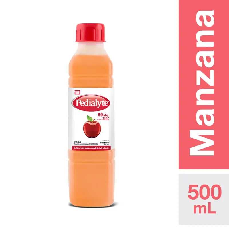 Pedialyte 60 Solución Oral Sabor Manzana 500ml
