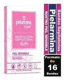 Pielarmina Bandas  Depilatorias Faciales Piel Sensible  (16 Unid)