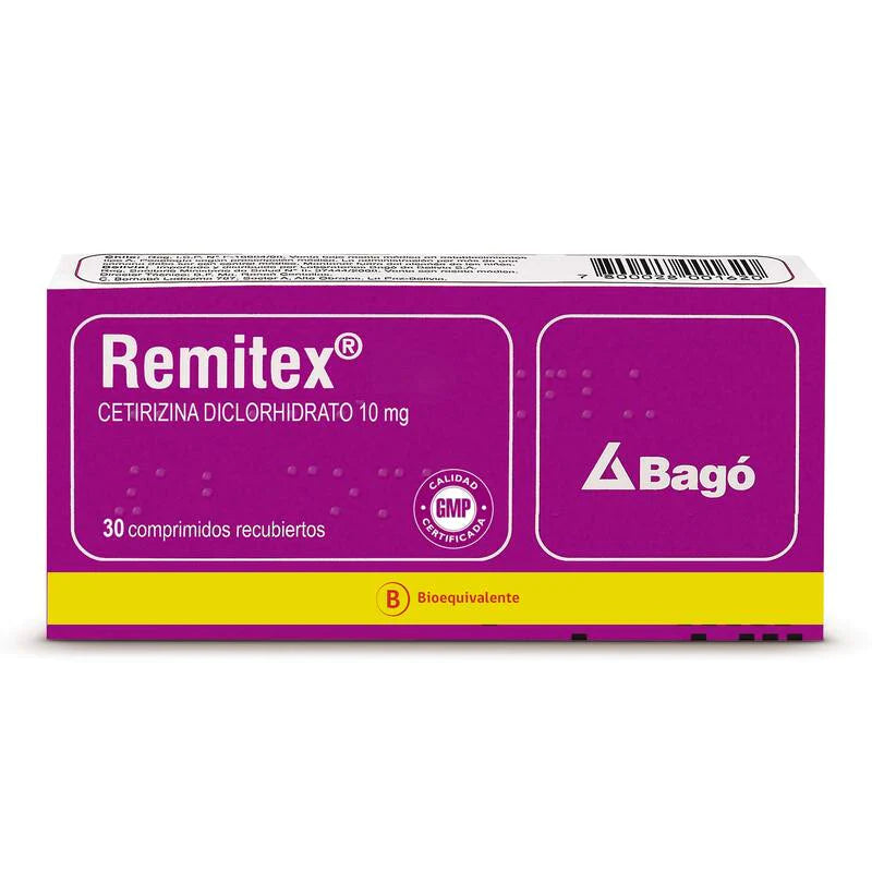 Remitex 10mg 30 Comprimidos recubiertos