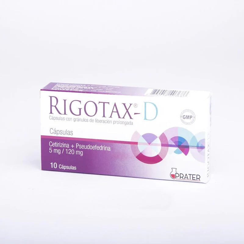 Rigotax-D 5mg/120mg 10 Cápsulas