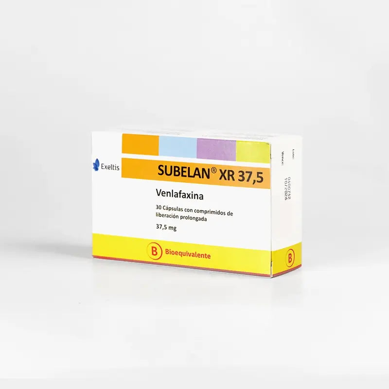 Subelan XR 37,5mg 30 Cápsulas con comprimidos de liberación prolongada