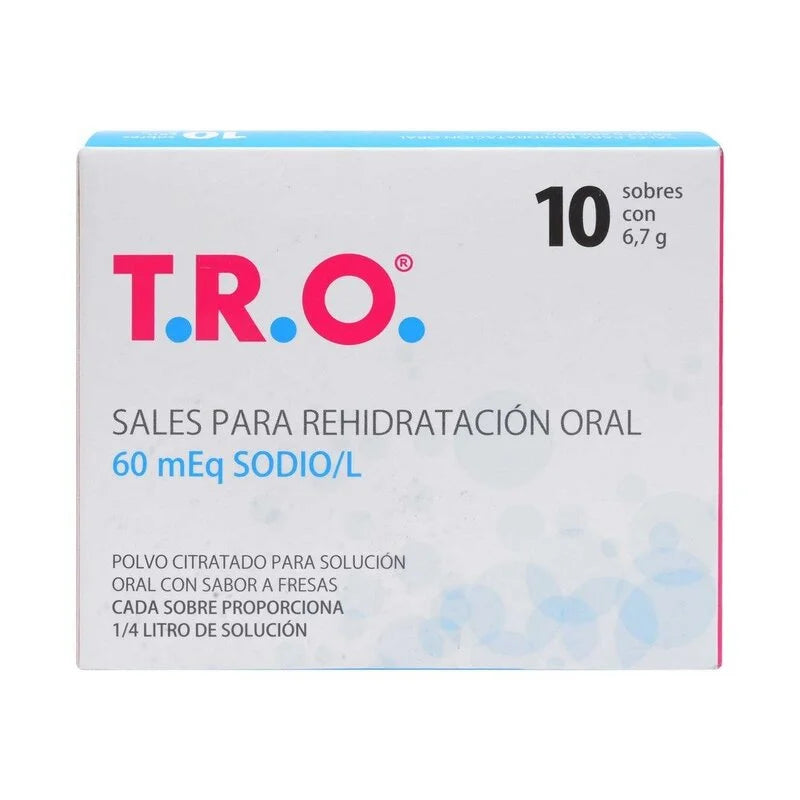 TRO Sales Rehidratantes sabor fresa  1 sobre 6.7 g