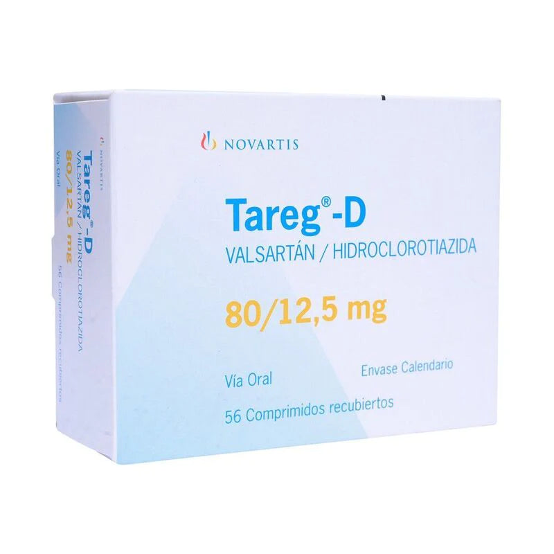 Tareg-D 80mg/12,5mg 56 Comprimidos recubiertos