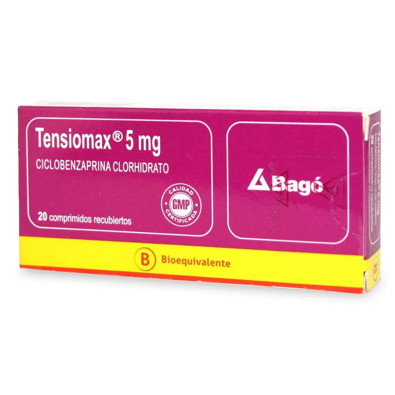 Tensiomax 5mg 20 Comprimidos