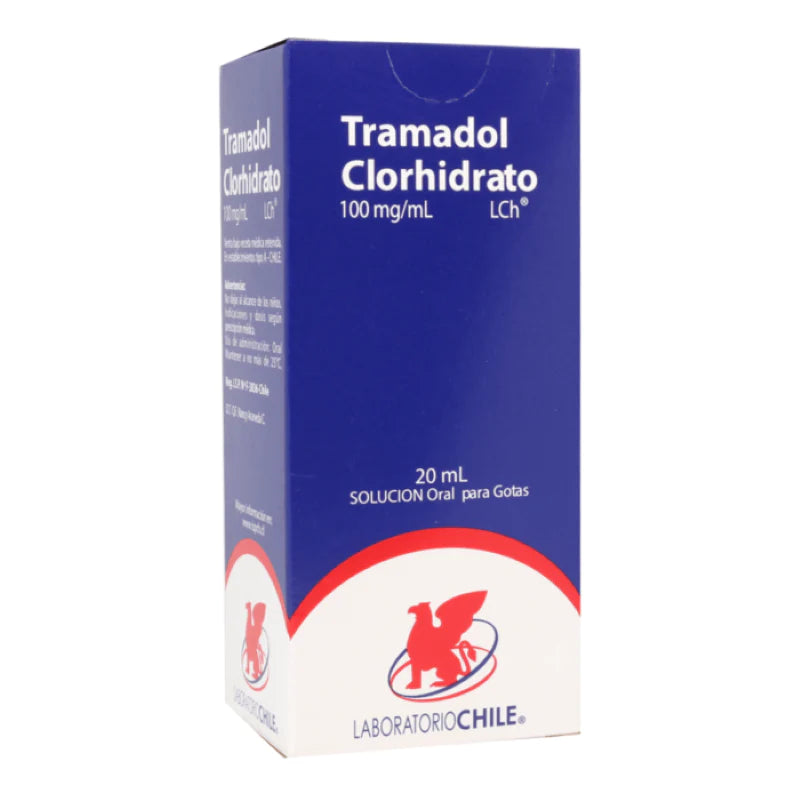 Tramadol Clorhidrato 100mg/ml 20ml Solución oral para Gotas
