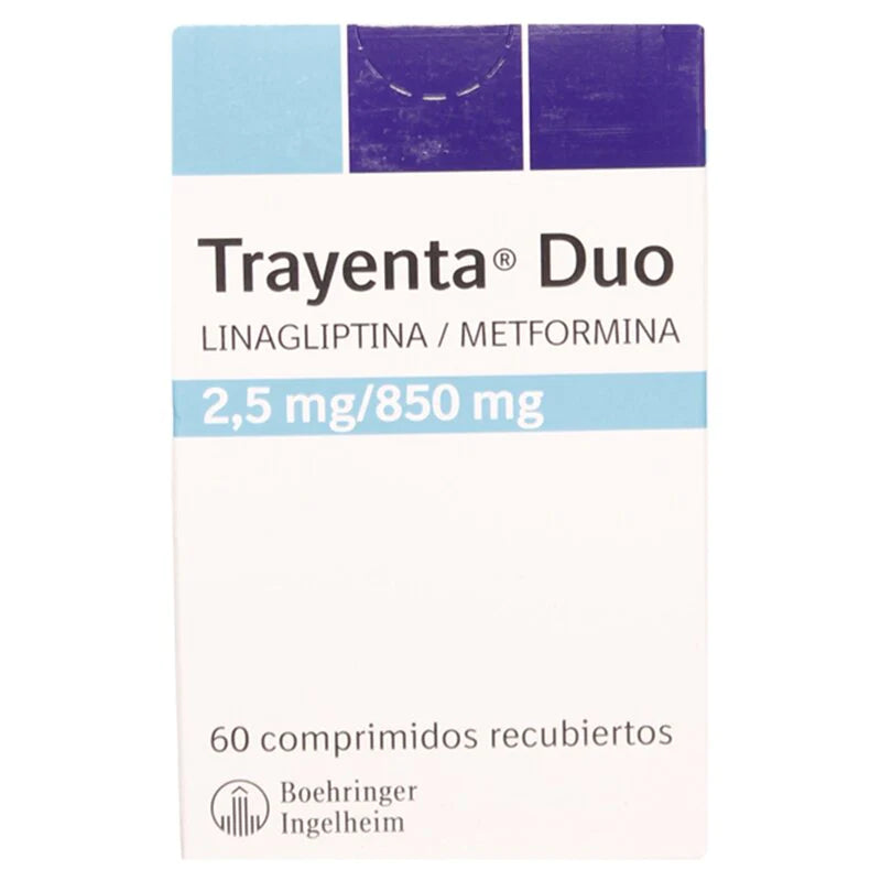 Trayenta Duo 2,5mg/850mg 60 Comprimidos recubiertos