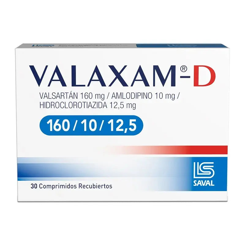 Valaxam-D 160/10/12,5 30 Comprimidos Recubiertos
