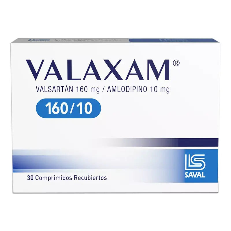 Valaxam 160mg/10mg 30 Comprimidos Recubiertos