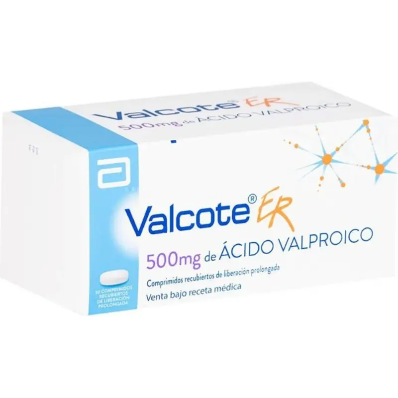 Valcote ER 500mg 50 comprimidos Liberación Prolongada