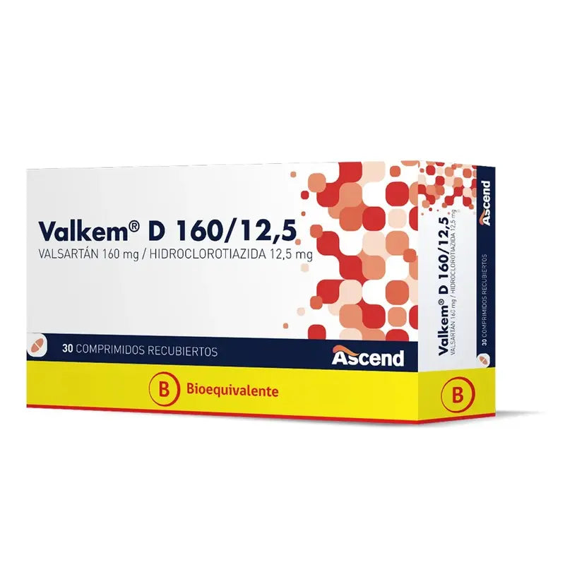 Valkem D 160/12,5 30 Comprimidos Recubiertos