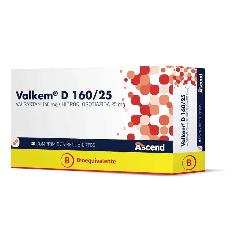 Valkem D 160/25 30 Comprimidos Recubiertos