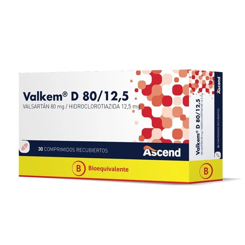 Valkem D 80/12,5 30 Comprimidos Recubiertos