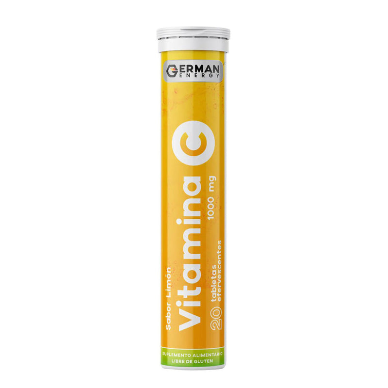 Vitamina C 1000mg 20 Tabletas Efervescentes Sabor Limón