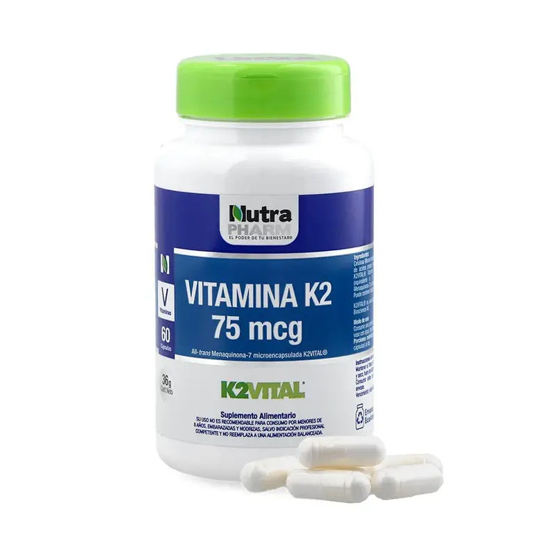Vitamina K2 75mcg 60 Cápsulas