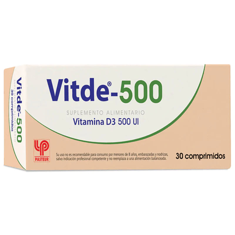 Vitde 500 Vitamina D3 500UI 30 Comprimidos