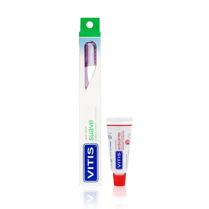Vitis Cepillo Dental Suave + Mini Pasta Anticaries 15ml