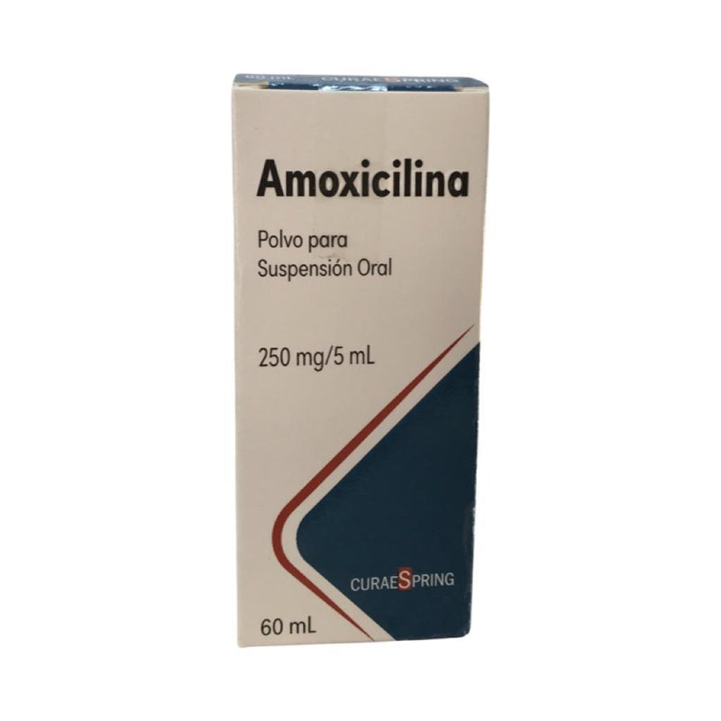 Amoxicilina  250mg/5ml 60ml polvo para suspensión oral
