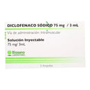 Diclofenaco Sódico Inyectable 75mg/3ml 5 ampollas