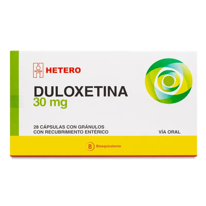 Duloxetina 30mg 28 Cápsulas con gránulos con recubrimiento entérico