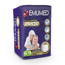 Pants Emumed Ropa interior desechable Talla G 18 unidades