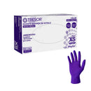 Guante examen de nitrilo 100 guantes color azul cobalto talla XS