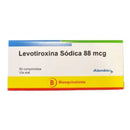 Levotiroxina sódica 88mcg 50 Comprimidos