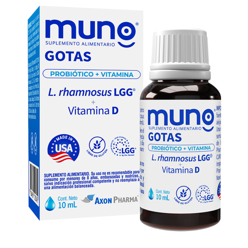 Muno Gotas probióticos+ vitamina 10 ml