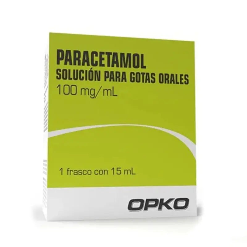 Paracetamol Solución para Gotas Orales 100 mg/ ml 1 frasco con 15 ml