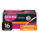 Tampones Kotex Súper 16 Unidades