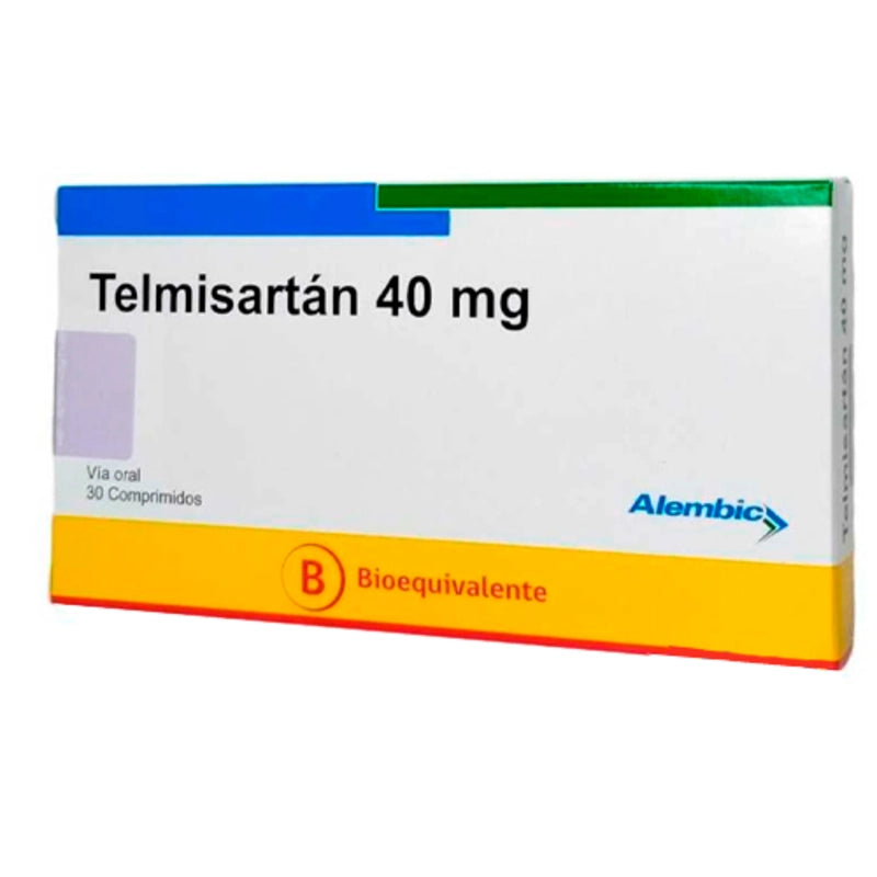 Telmisartán 40 mg 30 comprimidos
