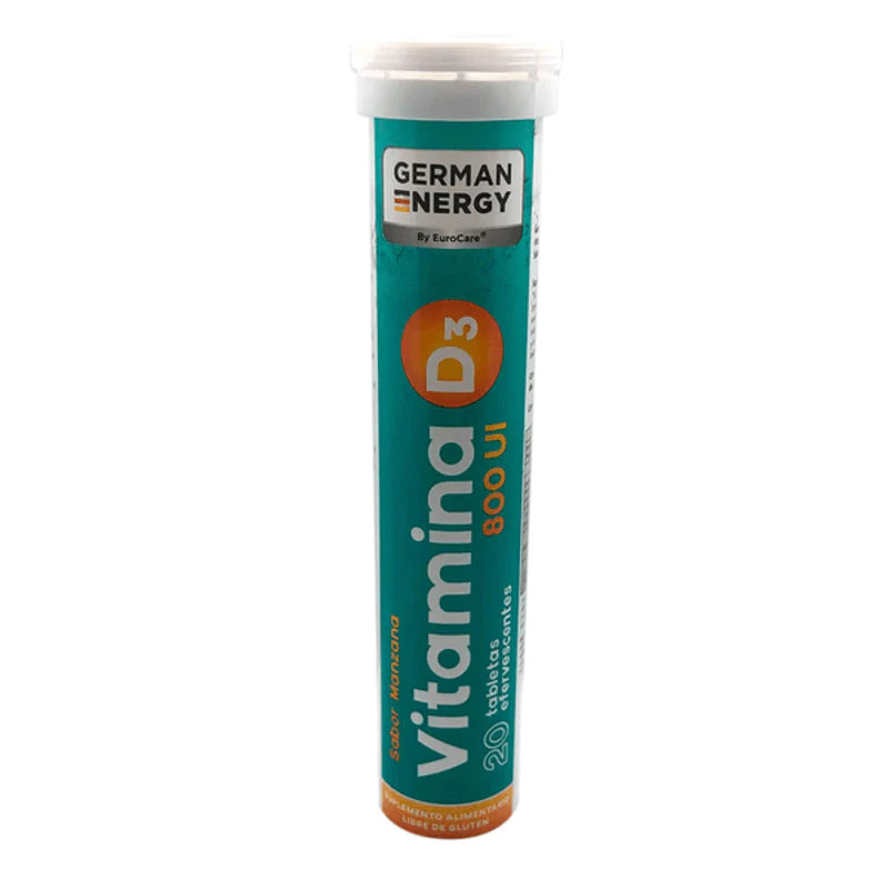 vitamina d3 800ui 20 tabletas efervescentes sabor manzana