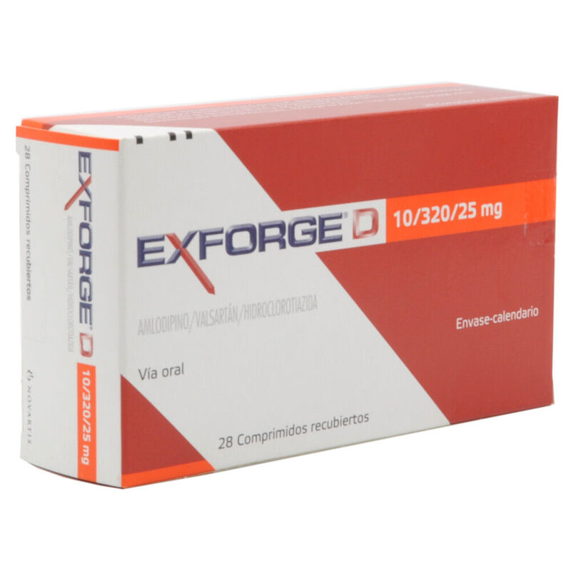 Exforge D 10/320/25mg 28 Comprimidos recubiertos