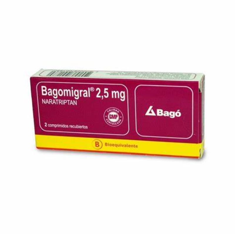 Bagomigral 2,5mg 2 Comprimidos recubiertos